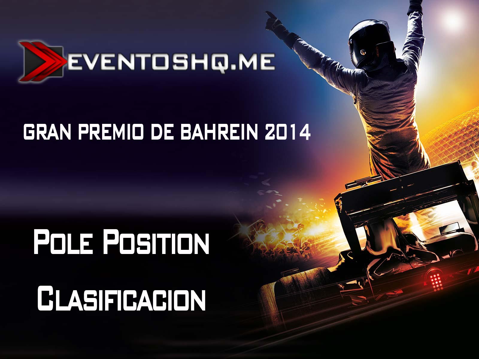 Repeticion Formula 1 GP Bahrein - Pole Position - Clasificacion 2014 Español Latino