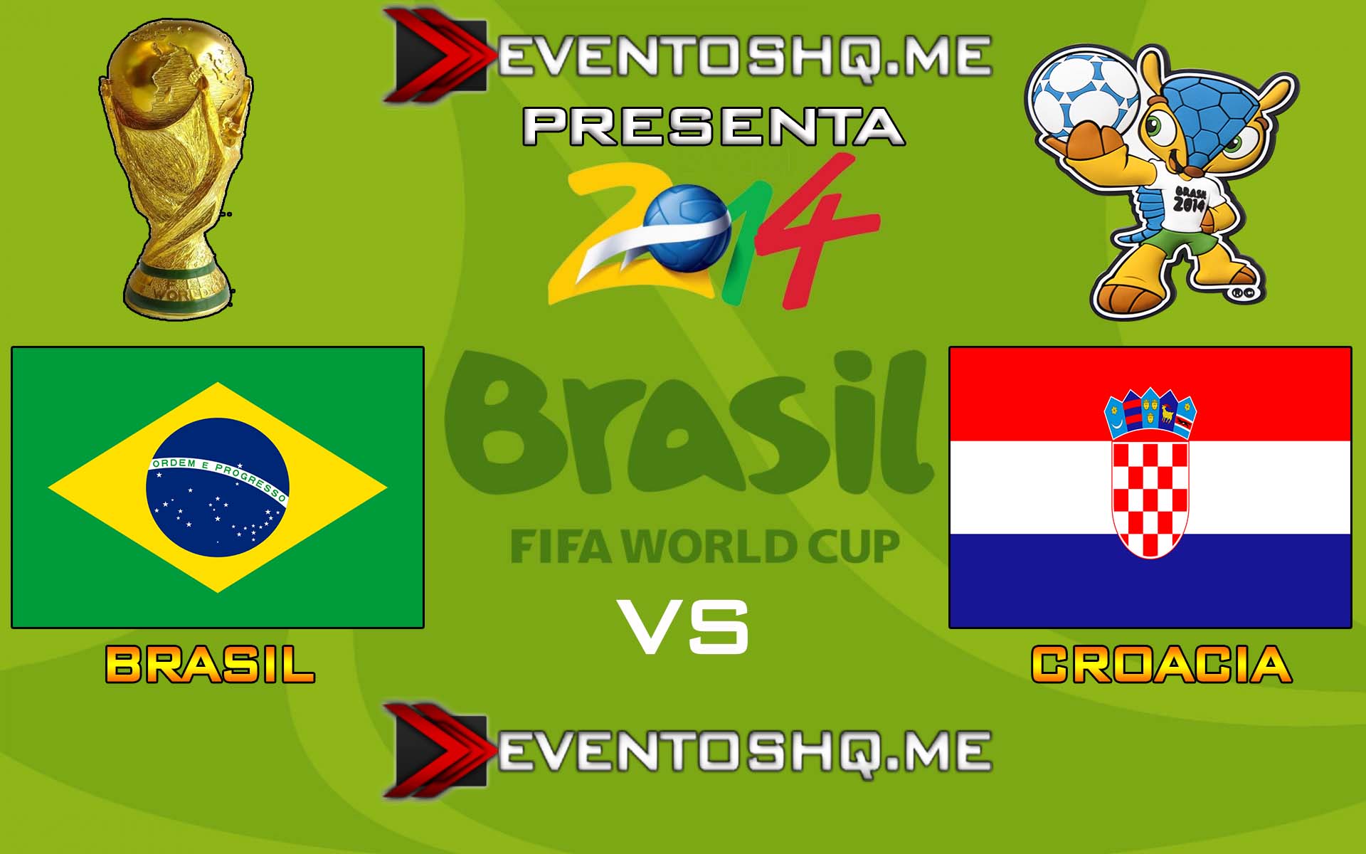 Ver en Vivo Brasil vs Croacia Mundial Brasil 2014 www.eventoshq.me