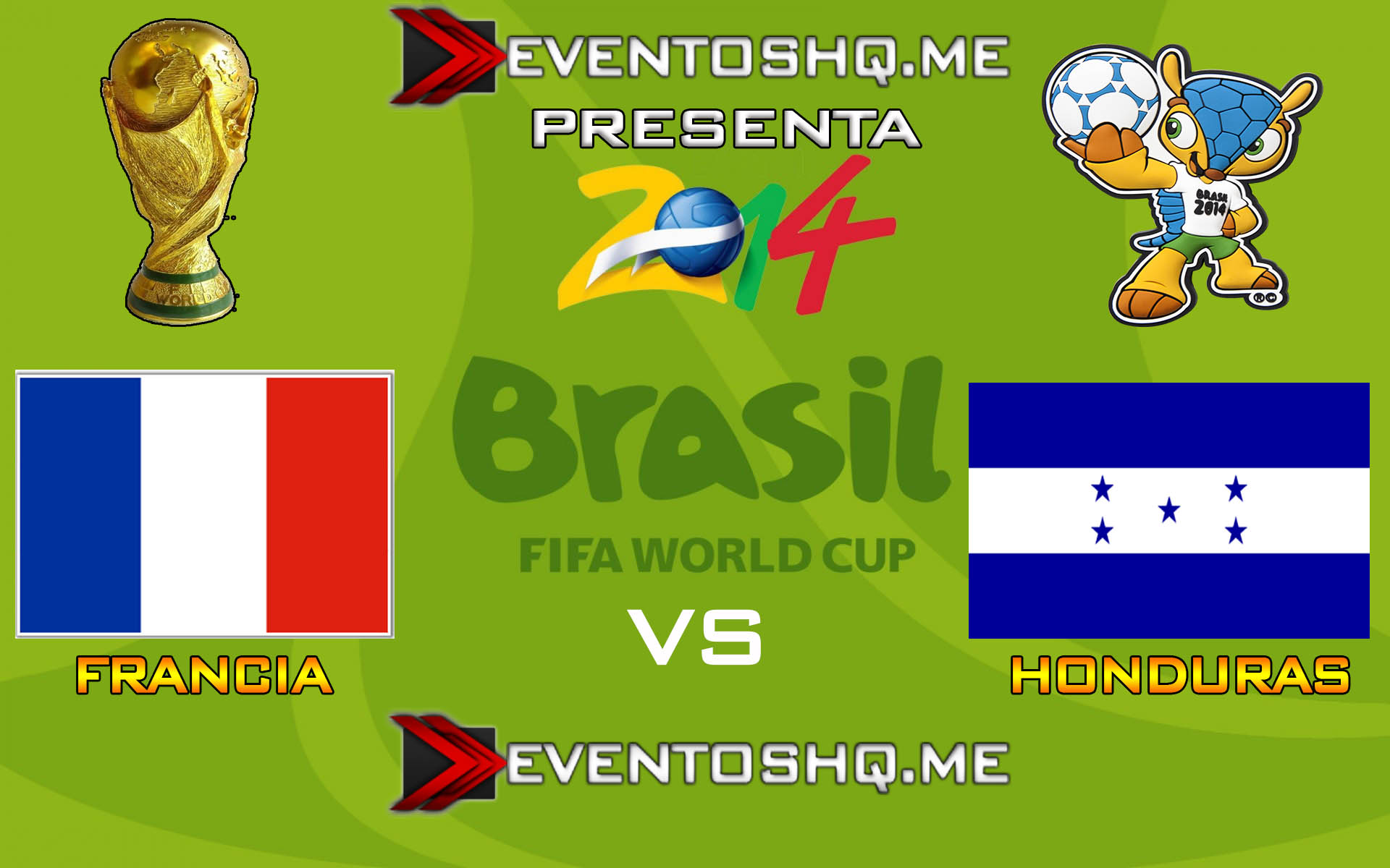 Ver en Vivo Francia vs Honduras Mundial Brasil 2014 www.eventoshq.me