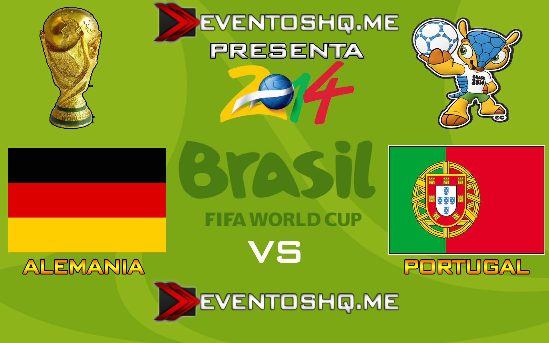 Ver en Vivo Alemania vs Portugal Mundial Brasil 2014 www.eventoshq.me