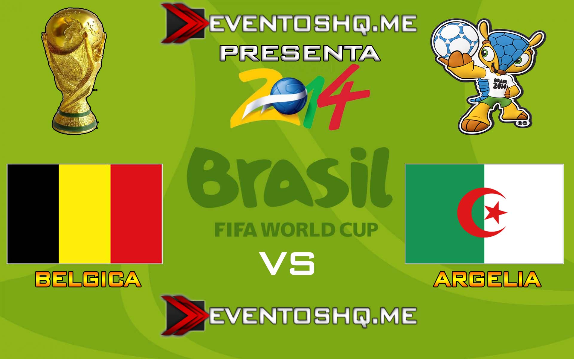 Ver en Vivo Belgica vs Argelia Mundial Brasil 2014 www.eventoshq.me