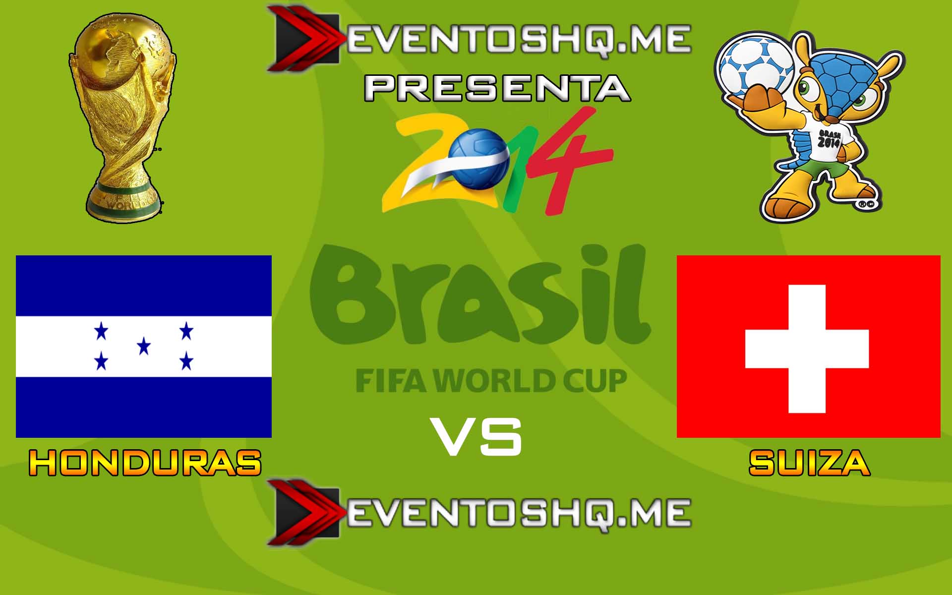 Ver en Vivo Honduras vs Suiza Mundial Brasil 2014 www.eventoshq.me