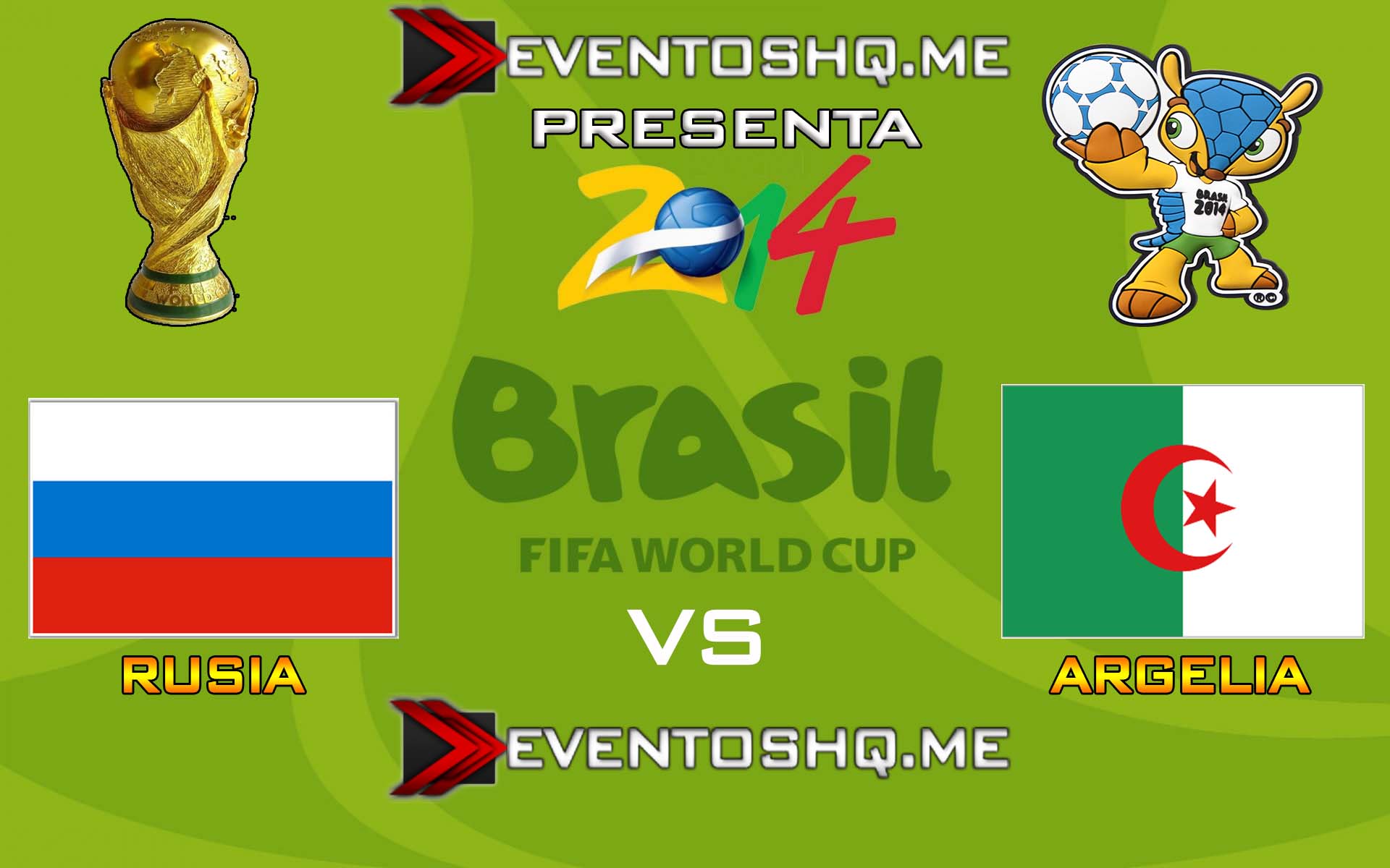 Ver en Vivo Rusia vs Argelia Mundial Brasil 2014 www.eventoshq.me