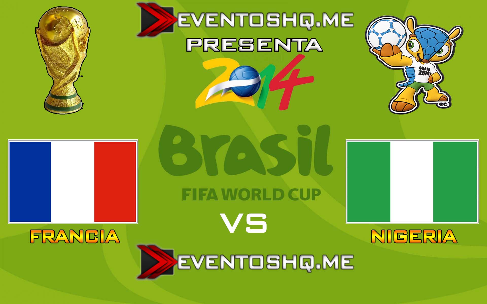 Repeticion Francia vs Nigeria – Copa Mundial Fifa Brasil 2014 Español Latino Online 30 de Junio 2014