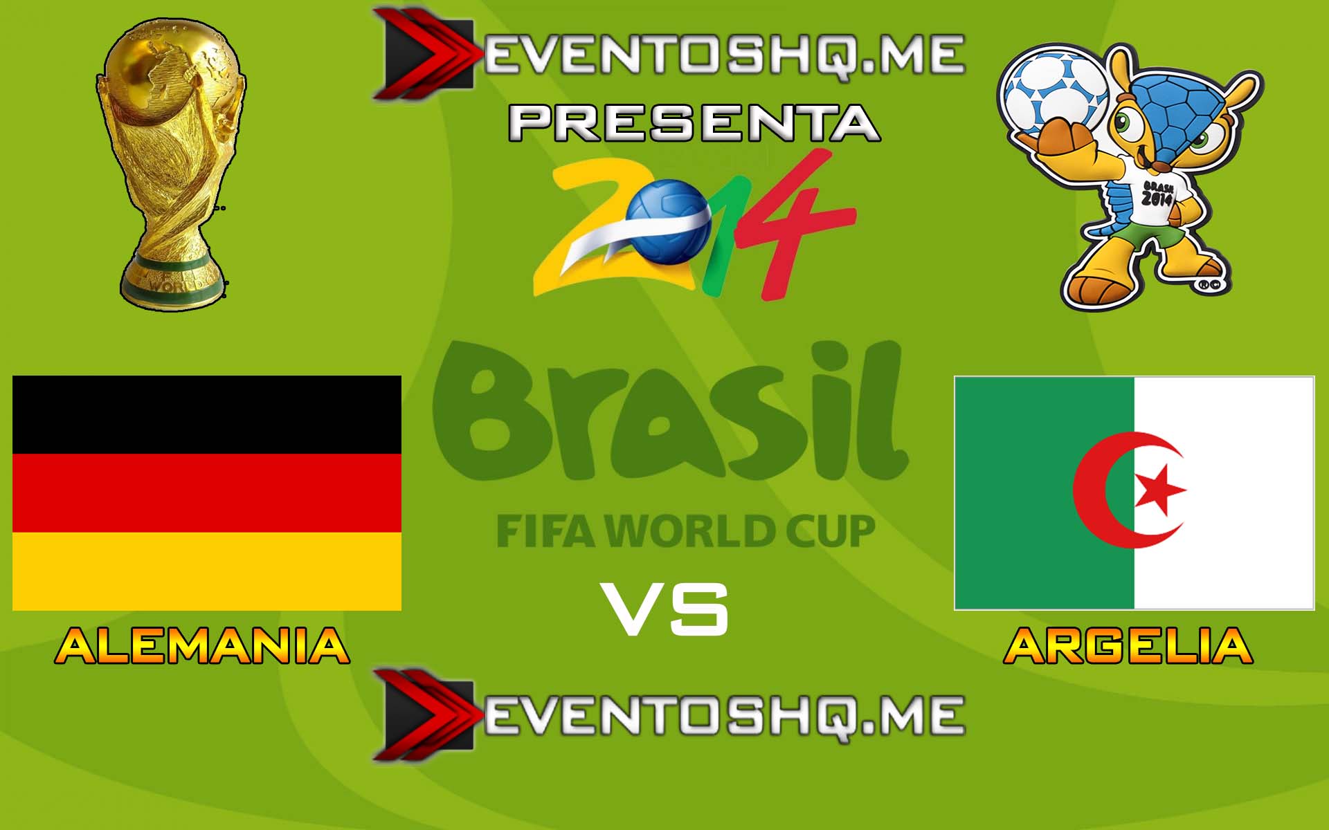 Repeticion Alemania vs Argelia – Copa Mundial Fifa Brasil 2014 Español Latino Online 30 de Junio 2014