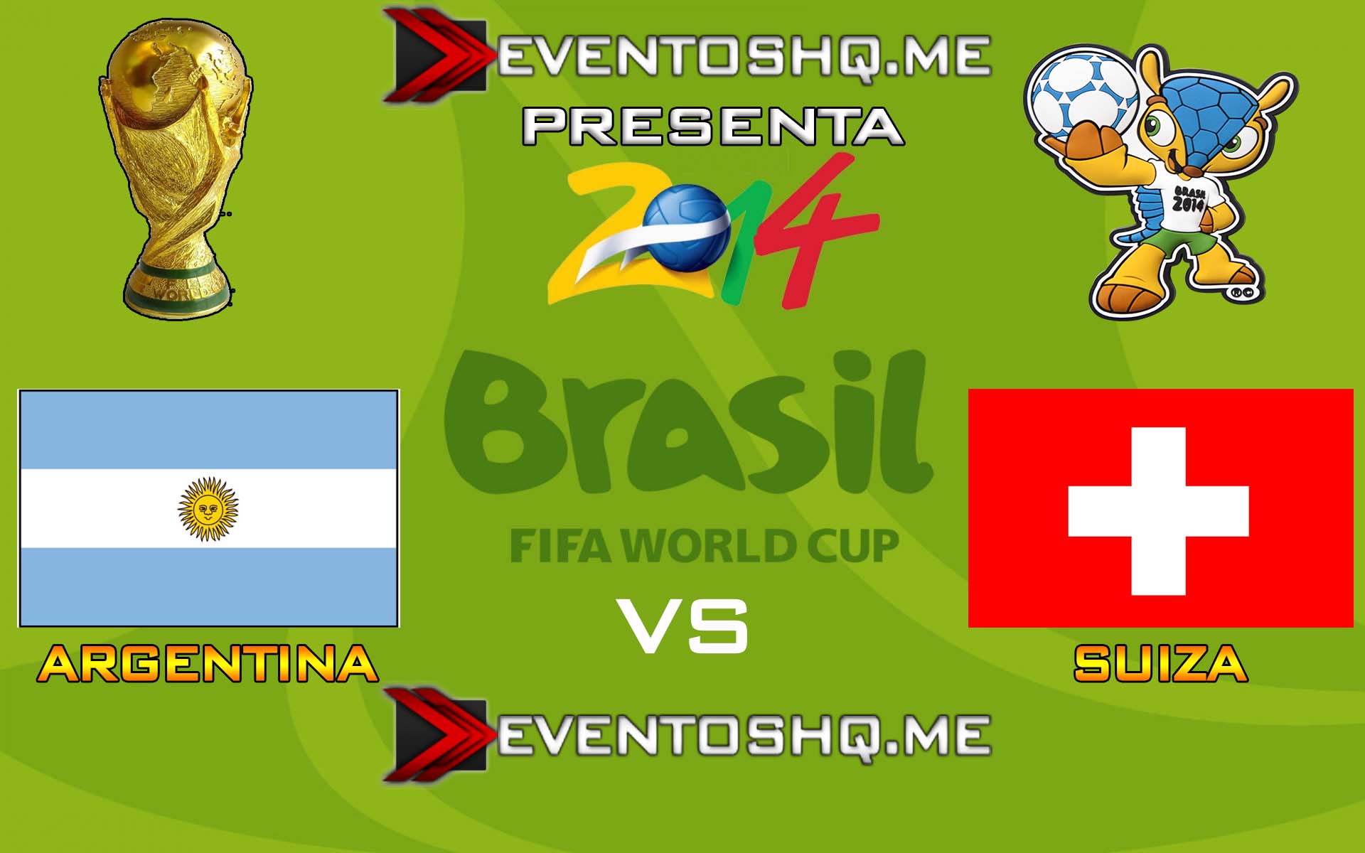 Repeticion Argentina vs Suiza – Copa Mundial Fifa Brasil 2014 Español Latino Online 1 de Julio 2014