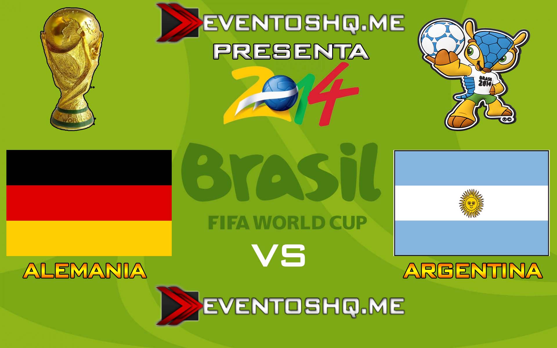 Repeticion Alemania vs Argentina – Copa Mundial Fifa Brasil 2014 Español Latino Online 13 de Julio 2014