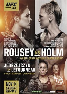 Watch Replay UFC 193: Rousey vs Holm Main Card Full Show Online