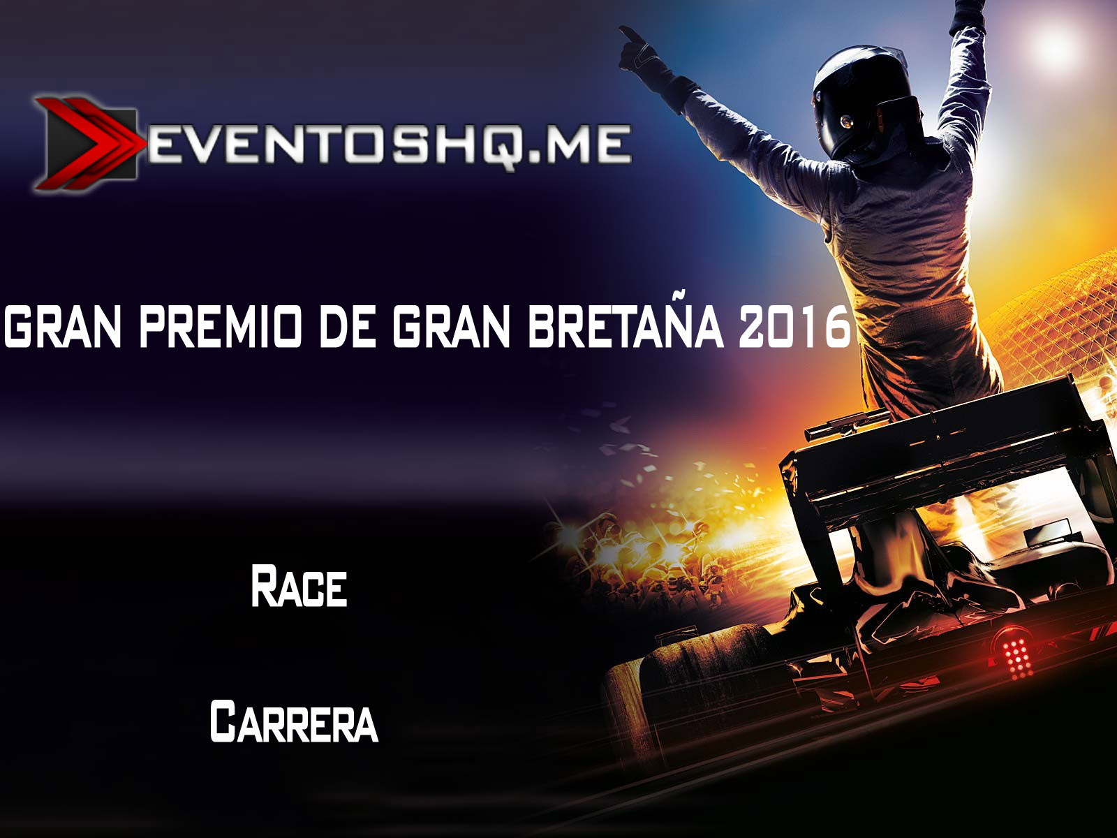 Repeticion Formula 1 GP Silverstone Carrera 2016 Español Latino