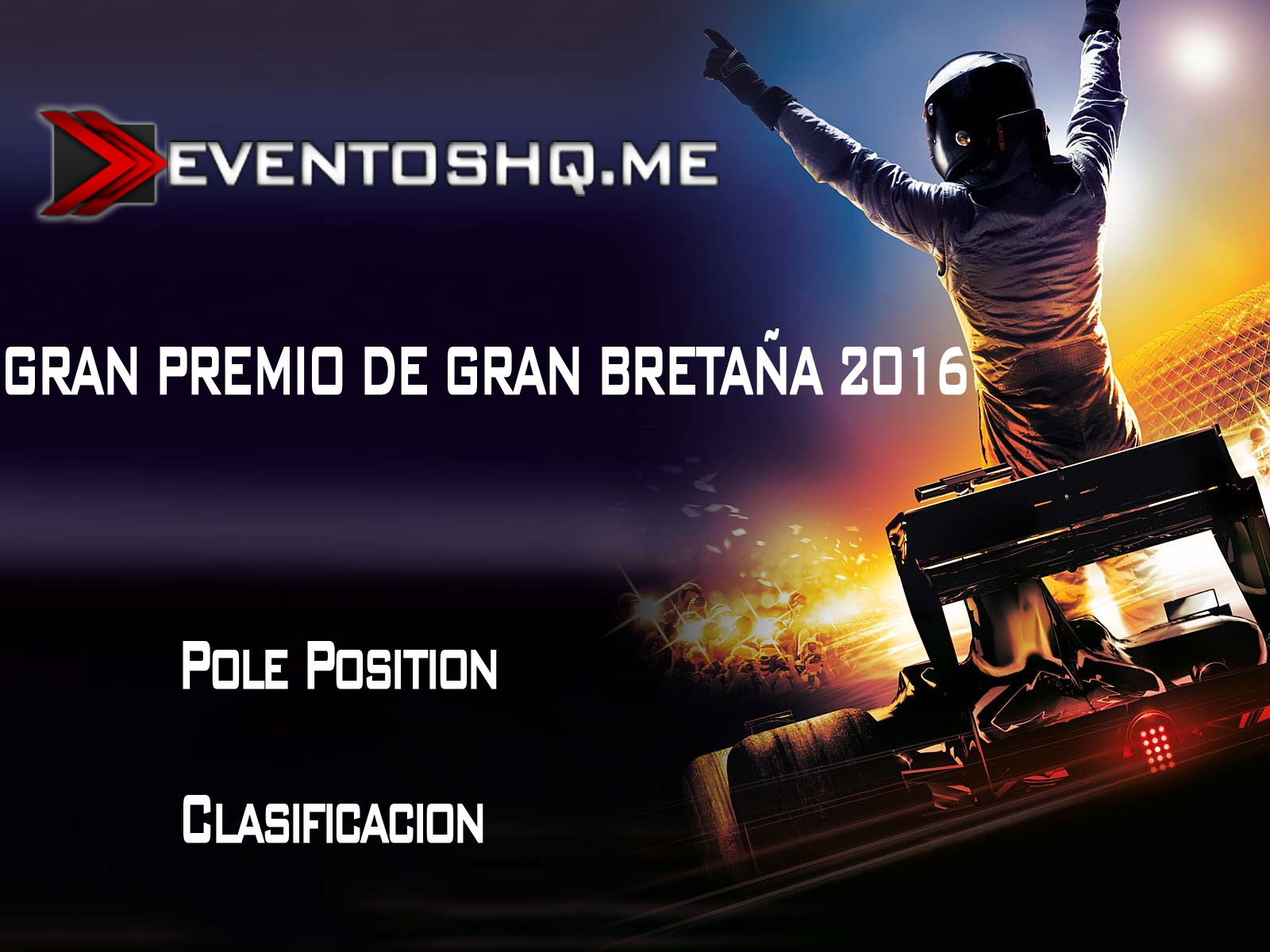 Repeticion Formula 1 GP Silverstone Pole Position 2016 Español Latino